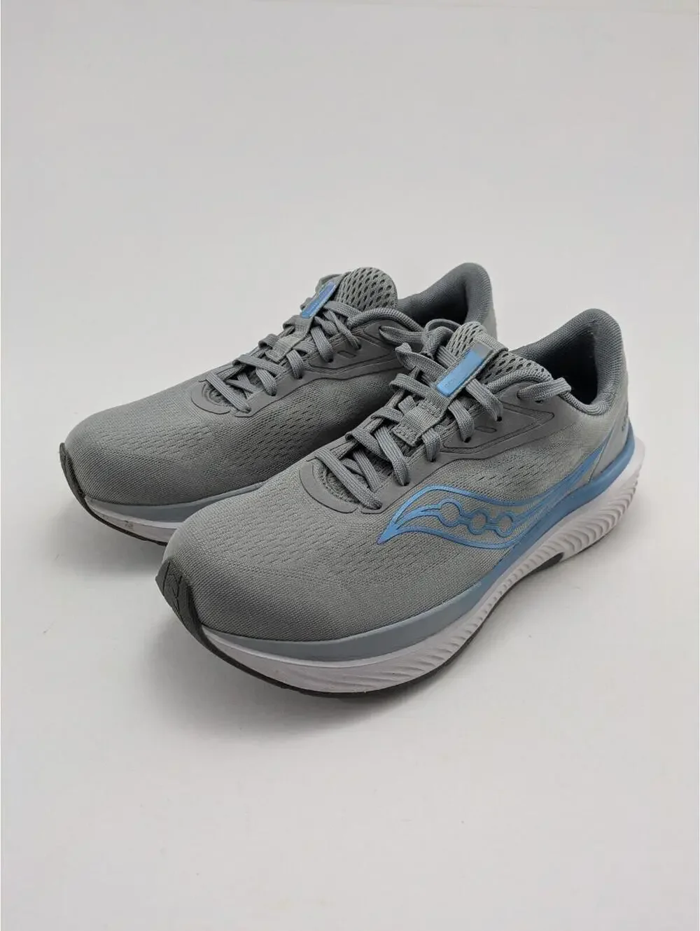 Women Saucony Echelon 10 Flint Breeze Gray Blue Running Shoes S11045-104 Size 10